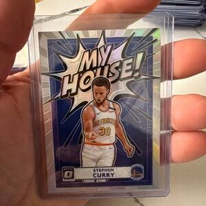 Stephen Curry "My House" Basketball Trading Card - Blue Holo